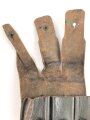 Norwegen nach 1945, lederne Magazintasche für drei Stangenmagazine MP38. und 40 der Wehrmacht. Die MP40 war nach Kriegsende noch lange bei der norwegischen Armee im Bestand