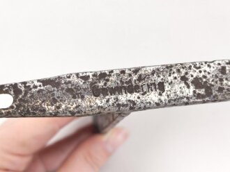 Werkzeug für 5cm Granatwerfer 36 der Wehrmacht. gereinigter Boden?fund, gehört in den Zubehörkasten aus Blech