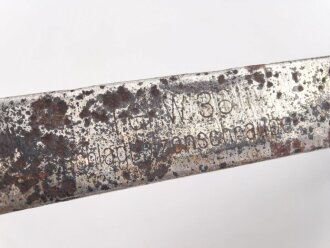 Werkzeug für 5cm Granatwerfer 36 der Wehrmacht. gereinigter Boden?fund, gehört in den Zubehörkasten aus Blech