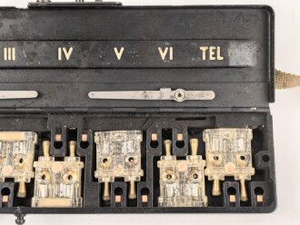 Norwegen, Sieben Stück  " Star dynamics U.184/Gt Connector " in Transportkasten und Webleinentasche.
