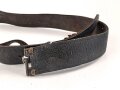 Kaiserreich, Koppelriemen für Mannschaften. Angetrocknetes Lackleder, Patetntverschluss, Höhe 39mm, Gesamtlänge 95cm