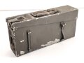 Gurtkasten / Patronenkasten Wehrmacht aus Aluminium. Überlackiertes Stück mit seitlicher Modifikation