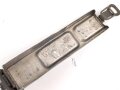Gurtkasten / Patronenkasten Wehrmacht aus Aluminium. Überlackiertes Stück mit seitlicher Modifikation