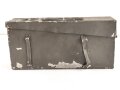 Gurtkasten / Patronenkasten Wehrmacht aus Aluminium. Überlackiertes Stück mit seitlicher Modifikation