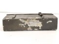 Gurtkasten / Patronenkasten Wehrmacht aus Aluminium. Überlackiertes Stück mit seitlicher Modifikation