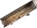 Gurtkasten / Patronenkasten Wehrmacht aus Aluminium. Überlackiertes Stück mit seitlicher Modifikation