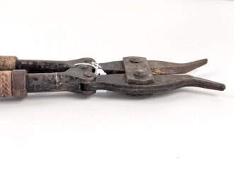 Lange Drahtschere Wehrmacht, gebraucht, ungereinigt, datiert 1937