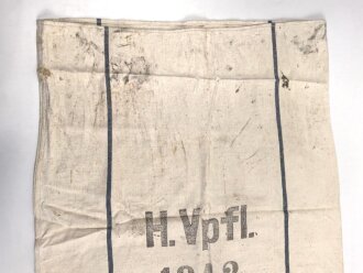 Großer Sack für Heeresverpflegung der Wehrmacht. Gebraucht, datiert 1942