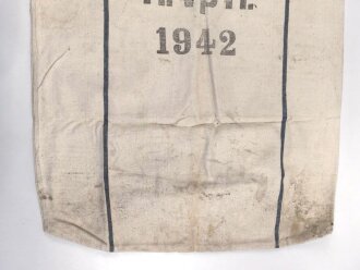 Großer Sack für Heeresverpflegung der Wehrmacht. Gebraucht, datiert 1942
