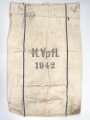 Großer Sack für Heeresverpflegung der Wehrmacht. Gebraucht, datiert 1942