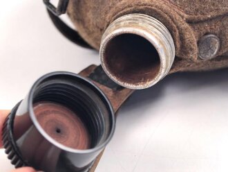 Korpus für Feldflasche Wehrmacht, Ausführung 1 Liter, die Belederung Eigenbau