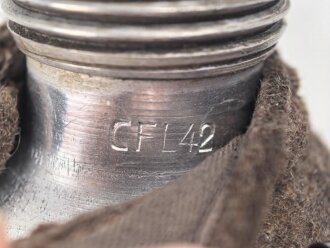 Korpus für Feldflasche Wehrmacht, Ausführung 1 Liter, die Belederung Eigenbau