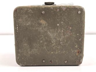 Transportkasten für Richtaufsatz 35 zum 80mm Granatwerfer 34 der Wehrmacht. Norwegisch überlackiertes Stück