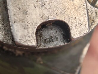 Richtaufsatz 35 zum 80mm Granatwerfer 34 der Wehrmacht. Norwegisch überlackiertes Stück, voll beweglich