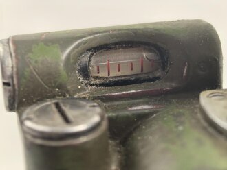 Richtaufsatz 35 zum 80mm Granatwerfer 34 der Wehrmacht. Norwegisch überlackiertes Stück, voll beweglich