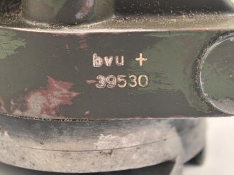 Richtaufsatz 35 zum 80mm Granatwerfer 34 der Wehrmacht. Norwegisch überlackiertes Stück, voll beweglich