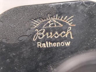 Doppelfernrohr "Sollux 6 x 30" von Busch Rathenow. Zivile Ausführung mit Mitteltrieb, Durchsicht verpilzt