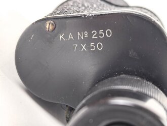 Großbritannien, Doppelfernrohr 7 x 50, Hersteller "Klare Durchsicht, guter Zustand, in passendem Lederbehälter