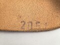 Pistolentasche braunes Leder. Keine Markierungen, Alter und Herkunft unbekannt, Höhe auf der Magazinseite gemessen 17cm