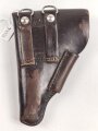 Pistolentasche braunes Leder. Keine Markierungen, Höchstwahrscheinlich Deutsche Polizei nach 1945,  Höhe auf der Magazinseite gemessen 18cm