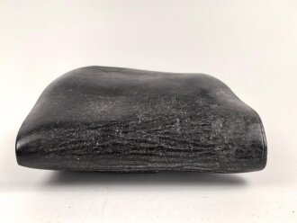 Pistolentasche schwarzes Leder. Keine Markierungen, Alter und Herkunft unbekannt, Höhe auf der Magazinseite gemessen 15cm
