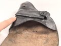 Pistolentasche schwarzes Leder. Keine Markierungen, Alter und Herkunft unbekannt, Höhe auf der Magazinseite gemessen 15cm