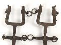 Paar Steigeisen für Bergschuhe der Gebirgsjäger. Größe 2, ungereinigtes Paar
