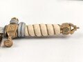 Kaiserliche Marine, Dolch für Offiziere mit Gehänge und Portepee. Neuzeitliche Fertigung von Clemen & Jung Solingen. Gebraucht, gut