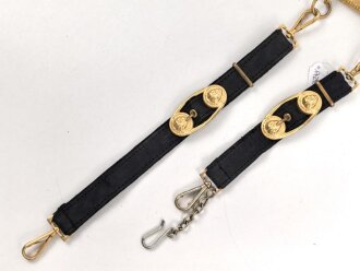 Kaiserliche Marine, Dolch für Offiziere mit Gehänge und Portepee. Neuzeitliche Fertigung von Hörster Solingen. Gebraucht, gut