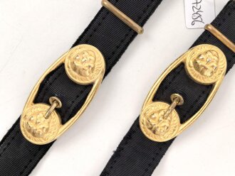Kaiserliche Marine, Dolch für Offiziere mit Gehänge und Portepee. Neuzeitliche Fertigung von Hörster Solingen. Gebraucht, gut