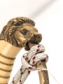 Kaiserliche Marine, Säbel  für Offiziere mit Peitschengehänge und Portepee. Neuzeitliche Fertigung . Gebraucht, Scheide leicht verzogen, die Arretierung oben greift nicht.