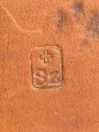 Schweiz, lederne Patronentasche datiert 1965. Ungereinigtes Stück