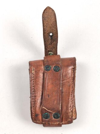 Argentinien, lederne Patronentasche Modell 1909. Gebraucht.