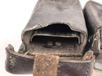 Patronentasche zum K98 Wehrmacht ( für 6 Ladestreifen) gebraucht, datiert 1936, ungereinigtes Stück