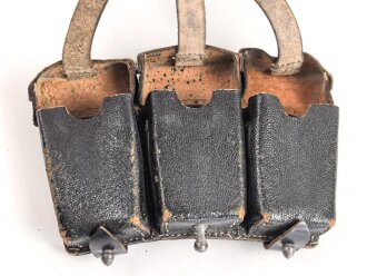 Patronentasche zum K98 Wehrmacht ( für 6 Ladestreifen) gebraucht, datiert 1941