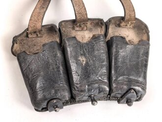 Patronentasche zum K98 Wehrmacht ( für 6 Ladestreifen) . Gebraucht, mit Reichsbetriebsnummer