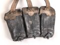 Patronentasche zum K98 Wehrmacht ( für 6 Ladestreifen) . Gebraucht, mit Reichsbetriebsnummer