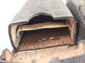 Patronentasche zum K98 Wehrmacht ( für 6 Ladestreifen) gebraucht, datiert 1940. Leicht angetrocknet, ein Verschlussriemen seitlich eingerissen