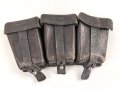 Patronentasche zum K98 Wehrmacht ( für 6 Ladestreifen) . Ungereinigt, mit Reichsbetriebsnummer datiert 1944