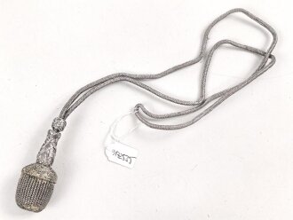 Portepee zum Dolch für Offiziere des Heeres, getragenes Stück