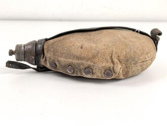 1.Weltkrieg Feldflasche, gebraucht, leicht defekt