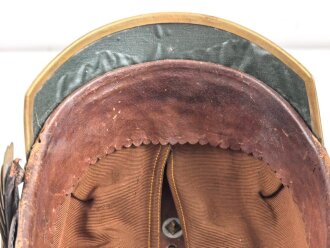 Württemberg, Pickelhaube für einen Reserveoffizier. Ungereinigtes Stück im Fundzustand.