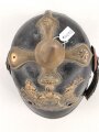 Württemberg, Pickelhaube für einen Reserveoffizier. Ungereinigtes Stück im Fundzustand.
