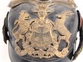 Württemberg, Pickelhaube für einen Reserveoffizier. Ungereinigtes Stück im Fundzustand.