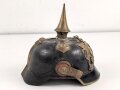 Württemberg, Pickelhaube für einen Reserveoffizier. Ungereinigtes Stück im Fundzustand.