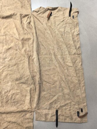 Abdeckplane Wehrmacht. Maße des abzudeckenden Gegenstandes etwa 70 x 110 x 55cm. Für Kommandogerät oder ähnliches ?