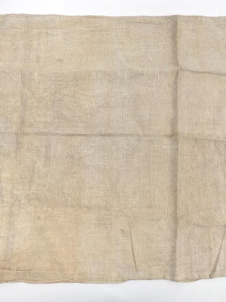 Leintuch aus einem Heereslazarett der Wehrmacht. Maße etwa 80 x 185cm