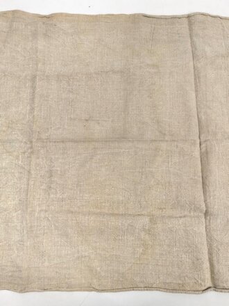 Leintuch aus einem Heereslazarett der Wehrmacht. Maße etwa 80 x 185cm