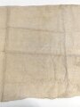 Leintuch aus einem Heereslazarett der Wehrmacht. Maße etwa 80 x 185cm