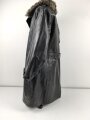Schwarze, halblange Lederjacke mit Fellkragen. Guter Zustand, sicherlich zivile Fertigung, Einzelstück aus Filmfundus.